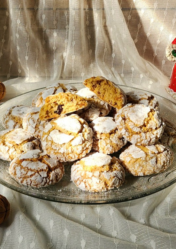Una foto de 🤶🏼🍪 Galletitas craqueladas de Pan Dulce 🍪 Galletitas navideñas nevadas 🍪🤶🏻