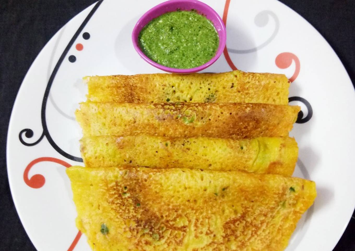 Moong dal chilla