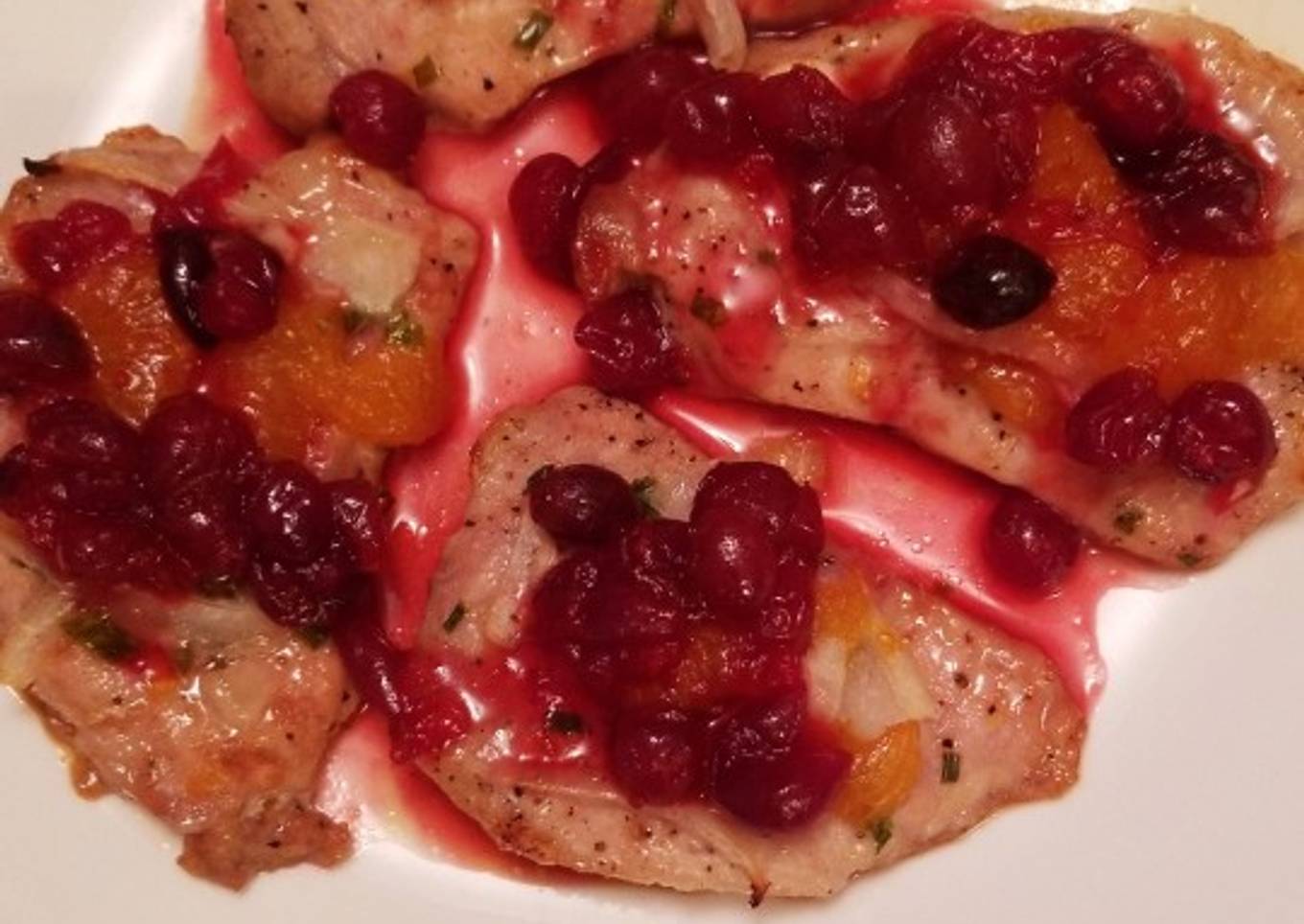 Cranberry Orange Pork Chops