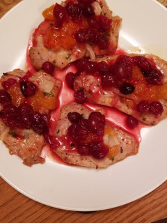 A picture of Cranberry Orange Pork Chops.