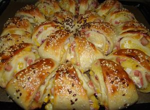 Töltött háromszögek recept fotója