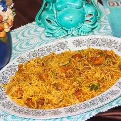 A picture of Kerala Malabari Style Fish Biryani.