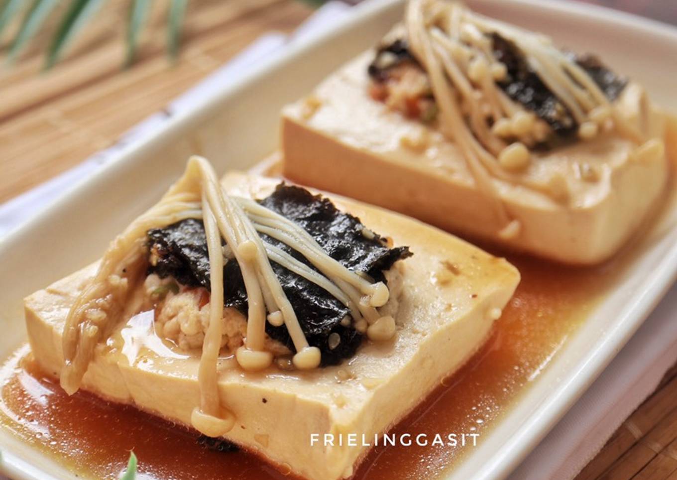 Tahu Kukus Jamur ala Resto