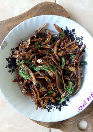 Foto resep Anchovies Basil with Soy Sauce 19.3