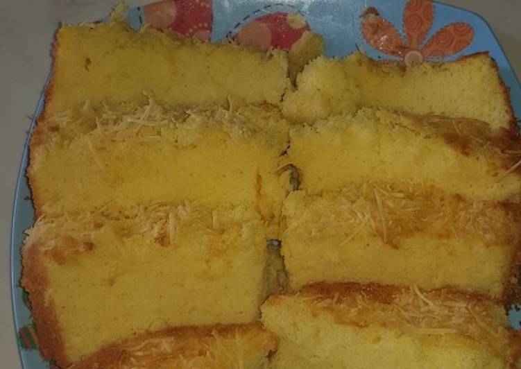 Resep Bolu keju oven Anti Gagal