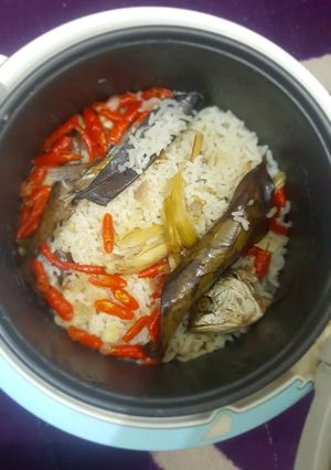 Foto resep Nasi Liwet Ikan Asin Peda (Magicom)