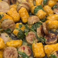 A picture of TJ Gnocchi, Sausage, & Spinach.