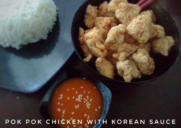 Bumbu mengolah Pok Pok Chicken with Korean Sauce yang Menggugah Selera