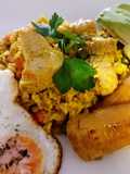 Arroz a la Jardinera con Pavita a lo Carmelita