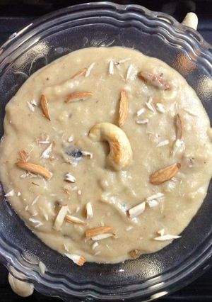 A picture of Sorghum banana halwa.