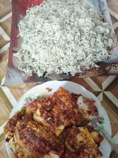 عکسی از دستور سبزی پلو و ماهی