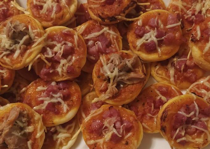 Mini pizza feuilletée au lardon et thon(halal)👩‍🍳