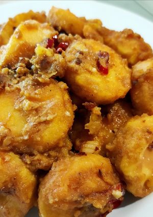 Foto resep Salted Egg Tofu
