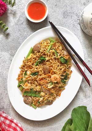 Foto resep Mie telur goreng