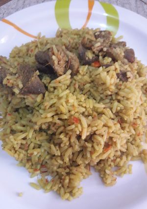 A picture of Jollof rice.