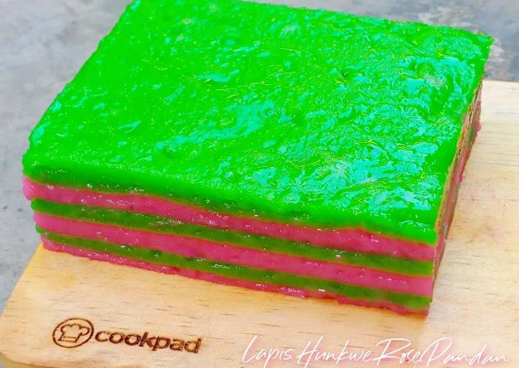 Resep Lapis Hunkwe Rose Pandan, Lezat Sekali