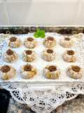 Galletas de coco, chocolate y Nutella