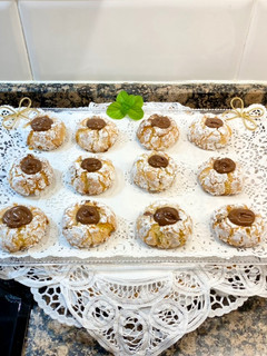 Una foto de Galletas de coco, chocolate y Nutella