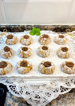 Una foto de Galletas de coco, chocolate y Nutella