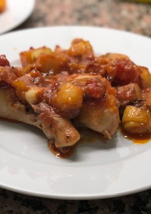 Foto principal de Pollo al horno con tomate, semana 28 de embarazo
