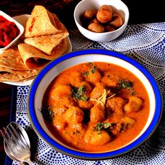 A picture of Punjabi  Dum Aloo.