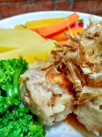 Langkah Gampang Membikin Resep  Kukus Pentol Njamoer Ayam dengan Katsuobushi yang Menggugah Selera, Bisa Manjain Lidah