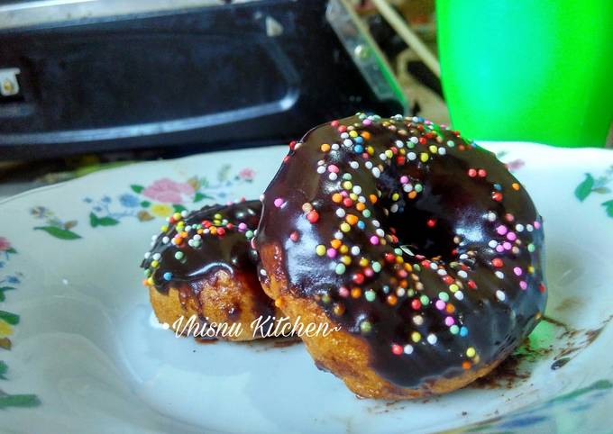 Donat Choco Glaze (Eggless)