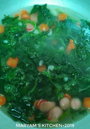 Foto resep Sup Bayam..menu anak