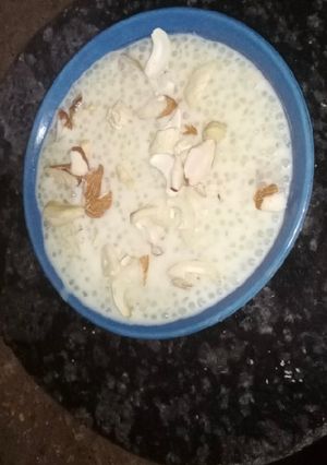 साबूदाना खीर (sabudana kheer recipe in Hindi) रेसिपी मुख्य फोटो