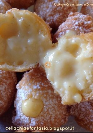 A picture of Castagnole with Vanilla Cream - Gluten-Free.