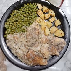 A picture of CHICKEN STEAKS WITH MUSHROOM SAUCE😘.