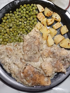 A picture of CHICKEN STEAKS WITH MUSHROOM SAUCE😘.