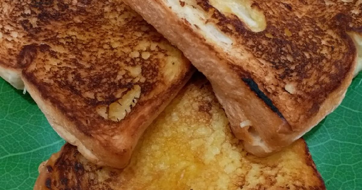 Taost Roti Resep Cheese Toast / Roti Panggang Teflon / Roti Bakar Teflon oleh ima ...