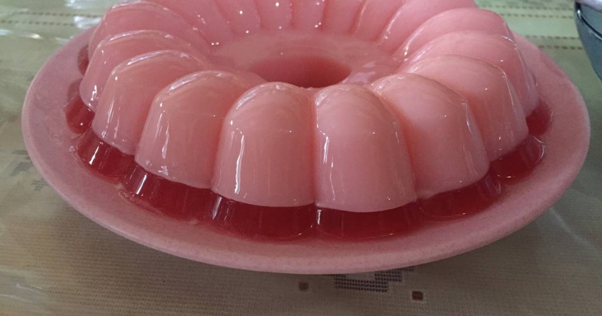 Resep Puding Susu Agar Agar Pink And Read Simple Oleh Ra Cookpad