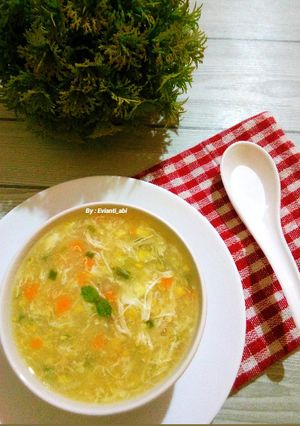 Foto resep Sup jagung ayam wortel