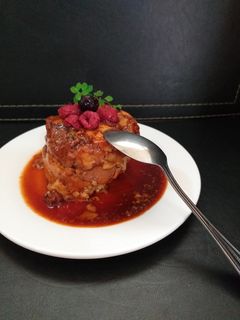 Una foto de Flan de taza en microondas