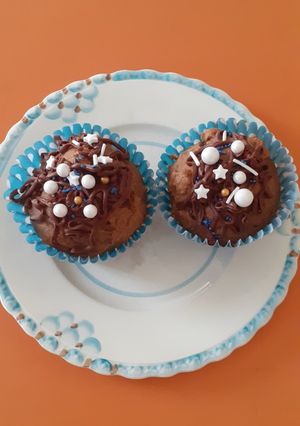 Una foto de Muffins de zanahoria y harina de algarroba