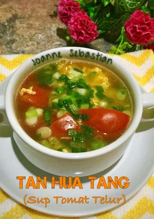 Foto resep Tan Hua Tang (Sup Tomat Telur) -Keto