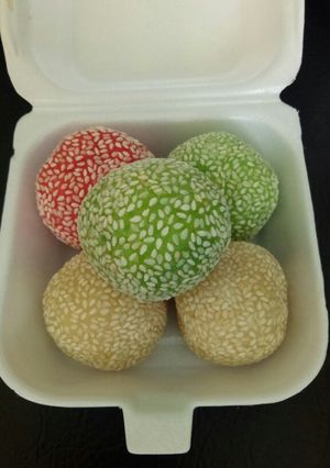 Foto resep Onde" isi kacang hijau