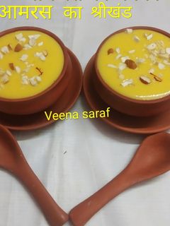 आमरस का श्रीखंड (Aamras ka shrikhand recipe in Hindi) रेसिपी मुख्य फोटो