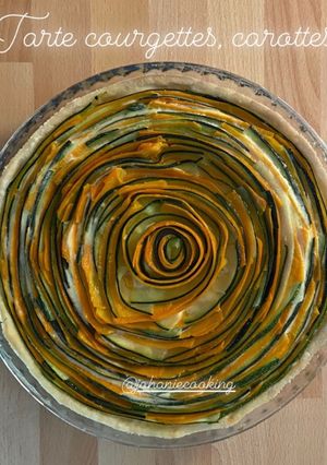 Une photo de Tarte courgettes, carottes
