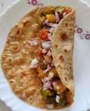 Khada Pav Bhaji Wrap