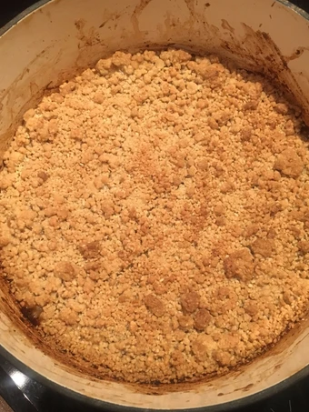 Recipe Rhubarb &amp; Apple  Crumble which So Delicious
