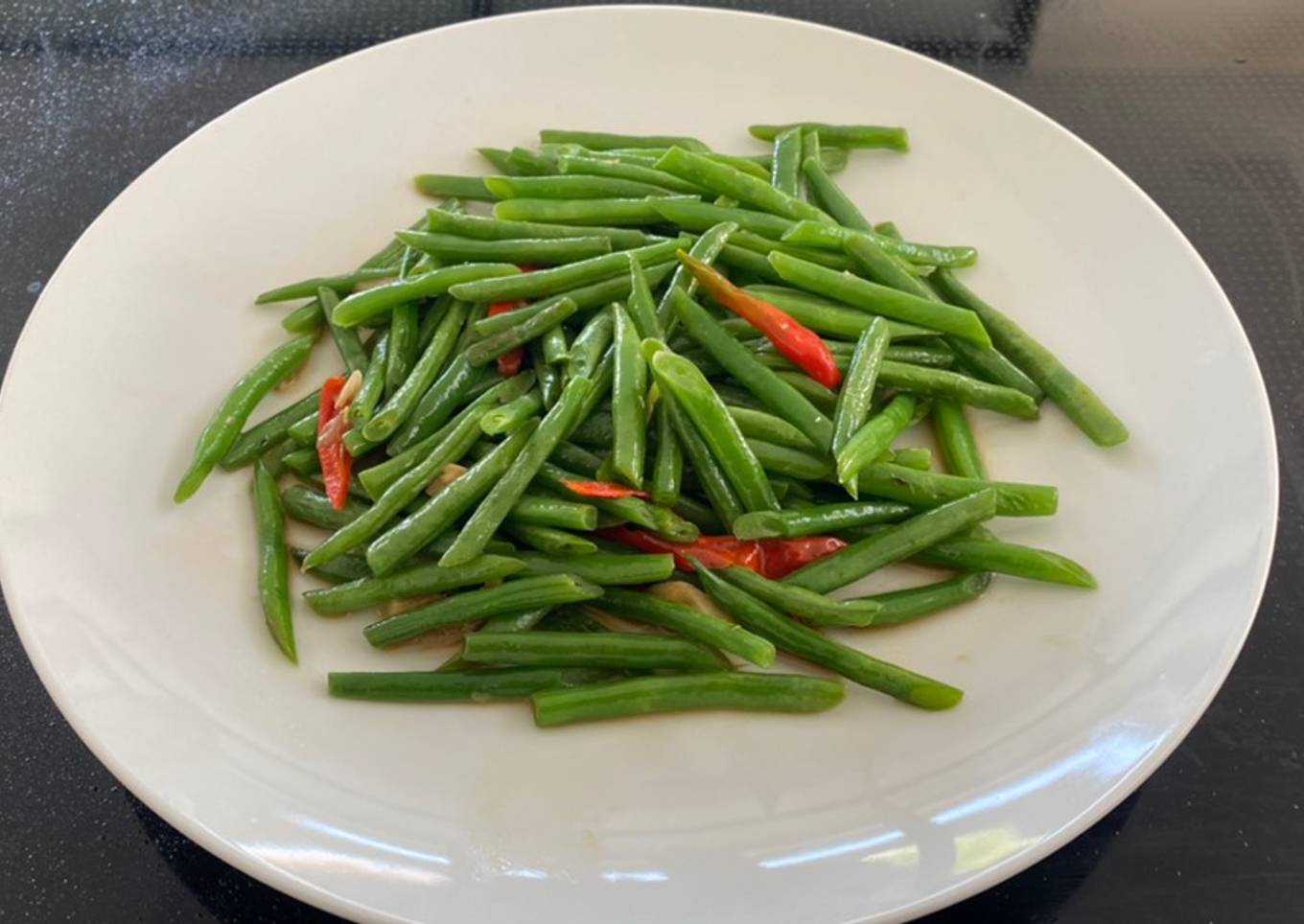 Stir fried Green Bean with Soy sauce