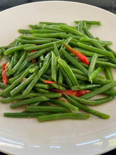 A picture of Stir fried Green Bean with Soy sauce.