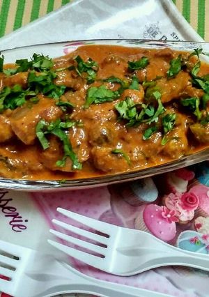 A picture of Mushroom masala.