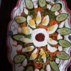 A picture of My designed salad.
