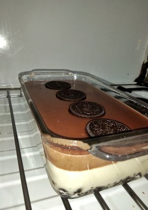 Foto resep Cheese cream oreo chocolate pudding