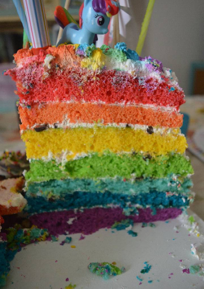 Una foto de Torta Arco Iris