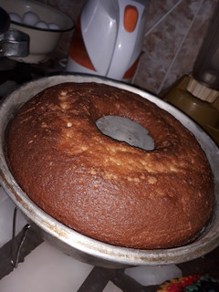 Una foto de Budín de naranja, húmedo y esponjoso